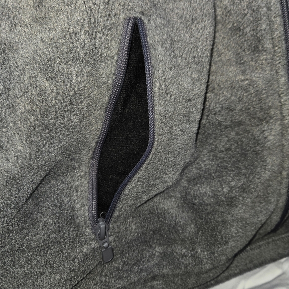 Harriton Grey Fleece Snowman Vest - Pink Leopard Print, Star & Sequins - Size S - Picture 5 of 8